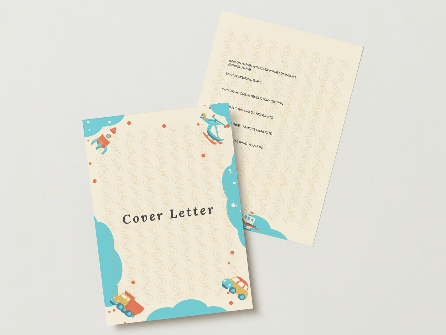 Brightlet | Wheels & Wings Letter - BrightKey Futurist