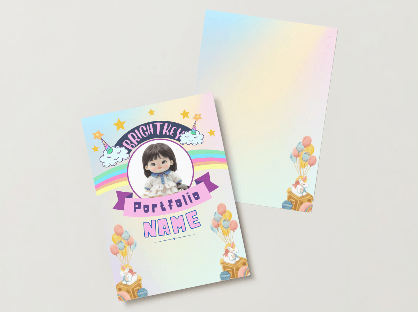 Celestial Dreams Portfolio featuring a dreamy galaxy theme with vibrant planets, stars, and cosmic designs. Perfect for school application presentations and showcasing achievements with a magical outer space vibe.